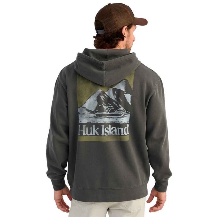 Рыболовная рубашка Huk Men's Island Cotton Fleece Fishing Hoodie