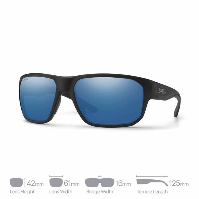 Поляризационные очки Smith Arvo Sunglasses - MATTE BLACK/CP BLUE GLASS