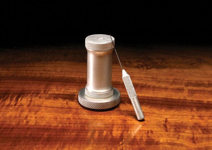 Инструмент для вязания мушек Hareline Dubbin Aluminum Bodkin with Holder