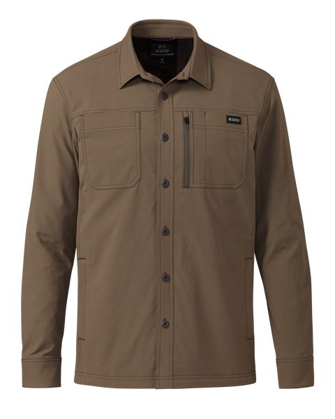 Рубашка-куртка KUIU Motive Flannel Lined Shirt Jacket | Major Brown
