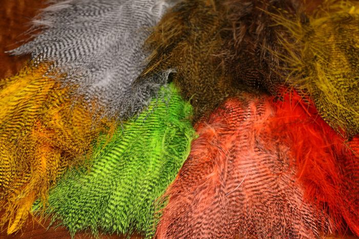 Материал для вязания мушек Hareline Dubbin Hareline Fine Black Barred Marabou