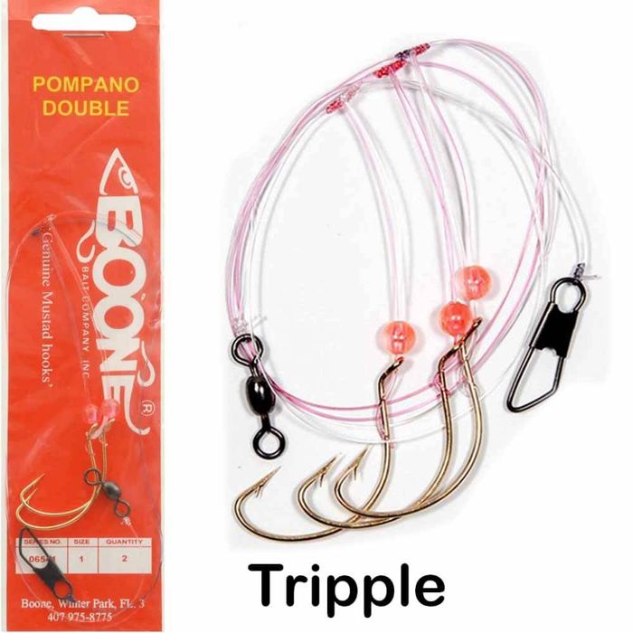 Готовая оснастка Boone #1 Pompano Rig - DOUBLE