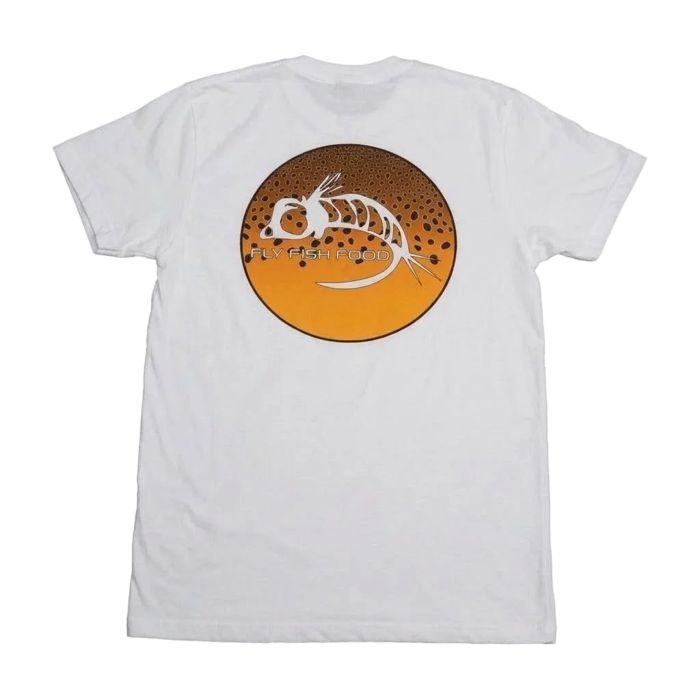 Рыболовная рубашка Fly Fish Food Brown Trout Logo Tee - White