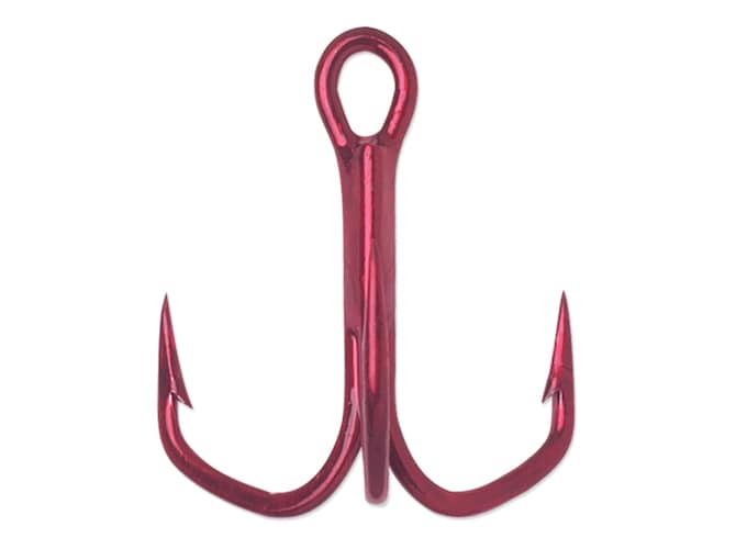 Крючки VMC Barbarian Treble Hook #4 Tin Red 7PK