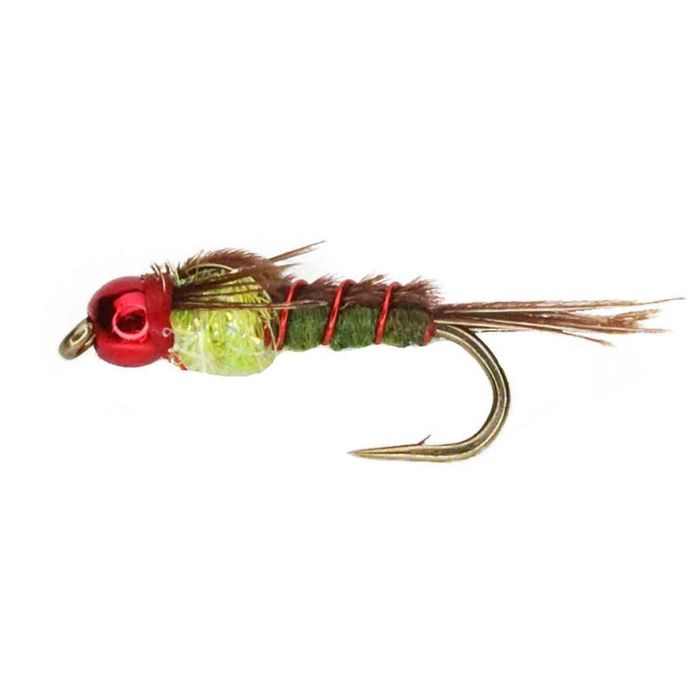 Мушки RoundRocks Nymph Fly - Christmas Tree, Size 16, 6pk