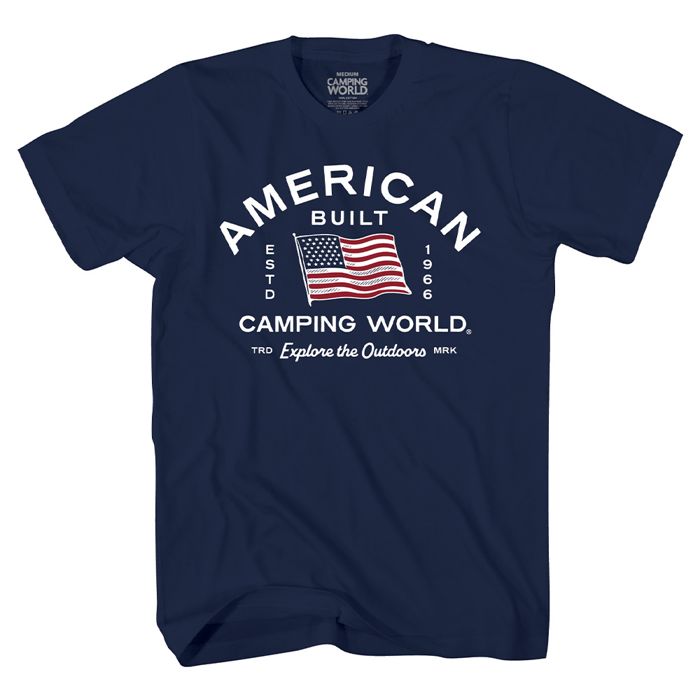 Рыболовная рубашка Camping World American Built Printed 100% Cotton Tee