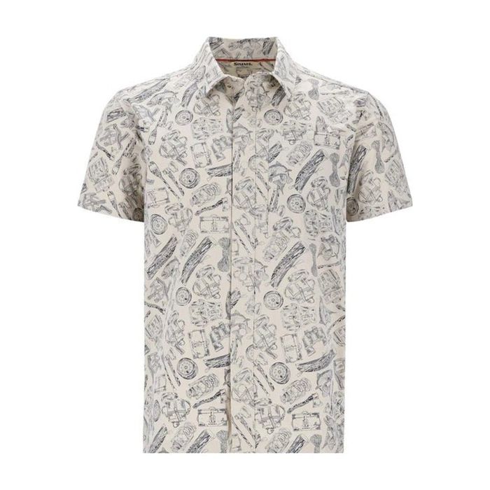 Рыболовная рубашка Simms Men's Tailout SS Shirt - Camp Sand