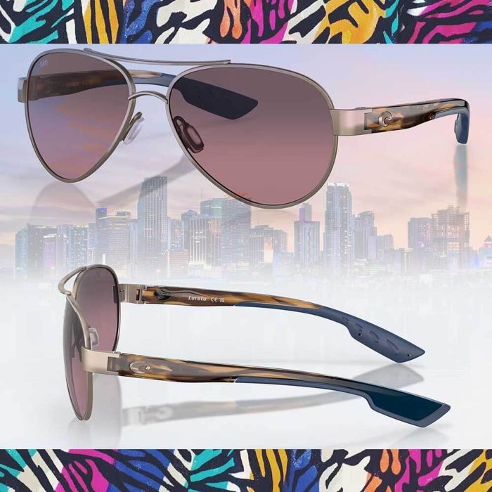 Поляризационные очки Costa Loreto Golden Pearls Frame Sunglasses - 580G ROSE GLASS