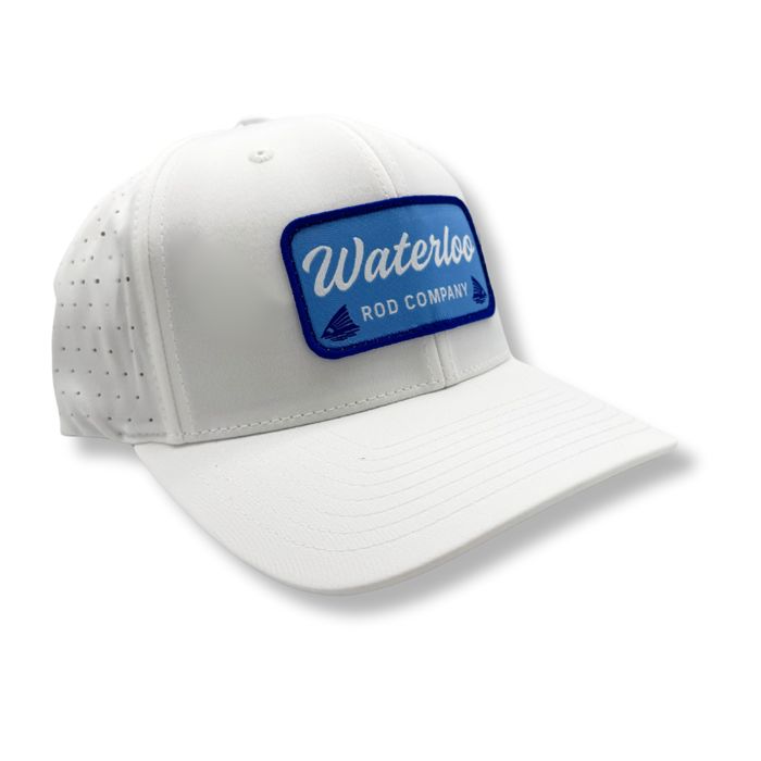 Головной убор Richardson Waterloo White Cap - Blue New Script Patch