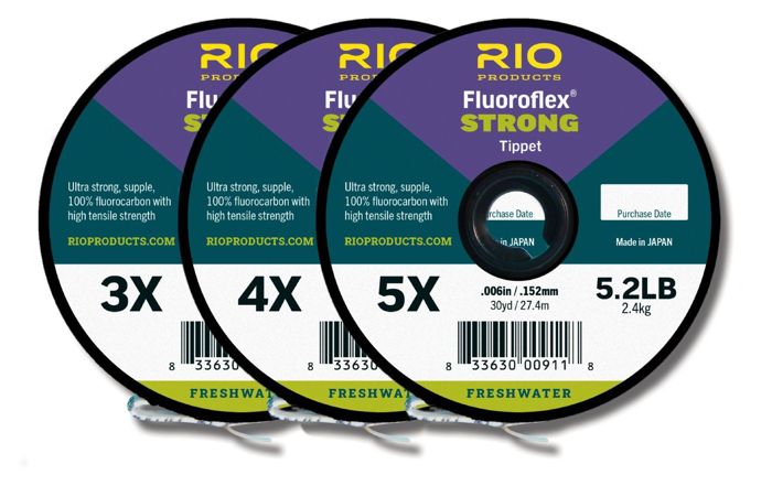 Поводковый материал RIO FluoroFlex Strong Tippet - 3 Pack - Tippet 3 Pack - 3X - 5X