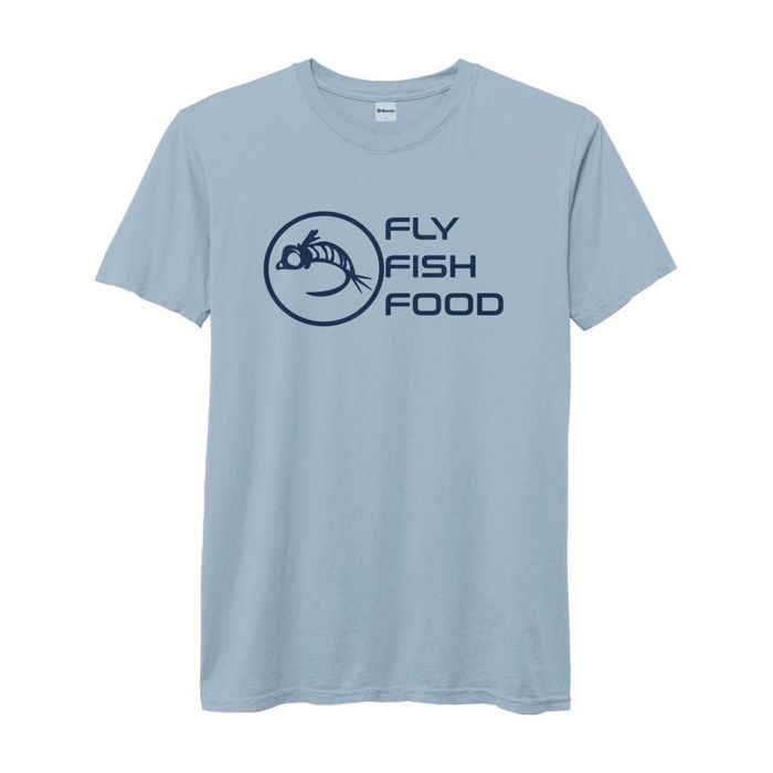 Рыболовная рубашка Fly Fish Food Logo Tee - Blue Fog