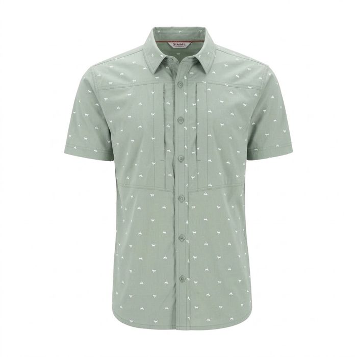 Рыболовная рубашка Simms Men's Stone Cold SS Shirt - Fishtail Pale Pine