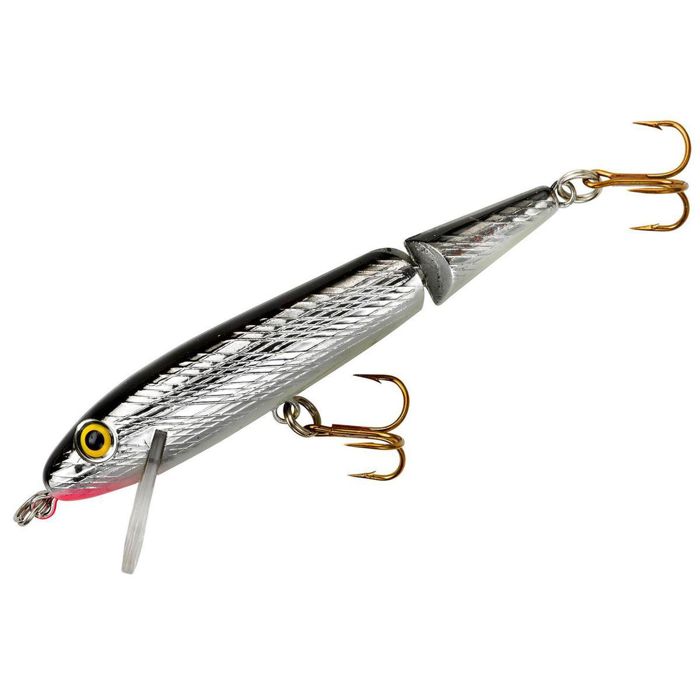 Джеркбейт Rebel Jointed Minnow Hard Jerkbait - Silver/Black, 2-1/2in, 1/8oz