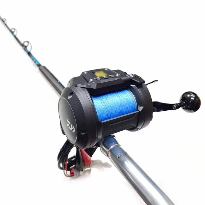 Плетёный шнур Daiwa Tanacom 1200 Electric Reel 6' 60-150lb Capt. Harry's Deep Drop Rod Com