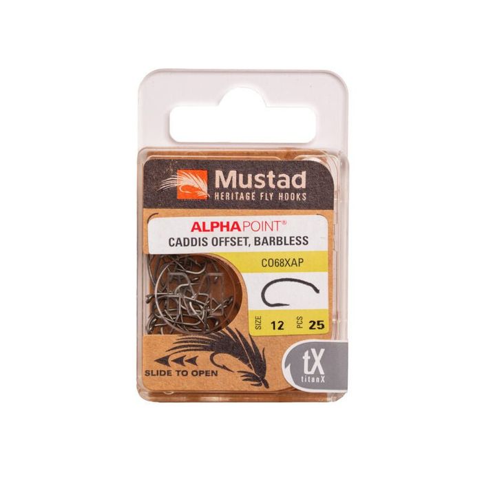 Крючки Hareline Mustad - Egg/Caddis Offset Barbless Hook CO68XAP