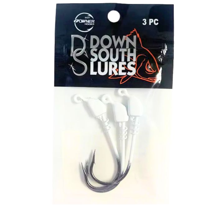 Джиг-головки Down South Lures - Lethal Venom Jighead - White - 3/0 1/8oz