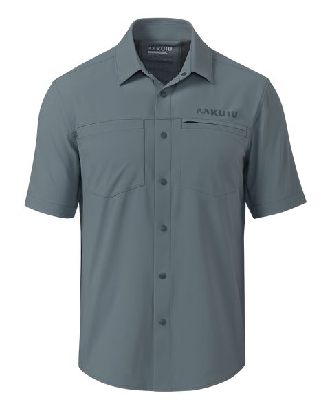 Рыболовная рубашка KUIU Mesa Vented SS Snap Shirt | Slate