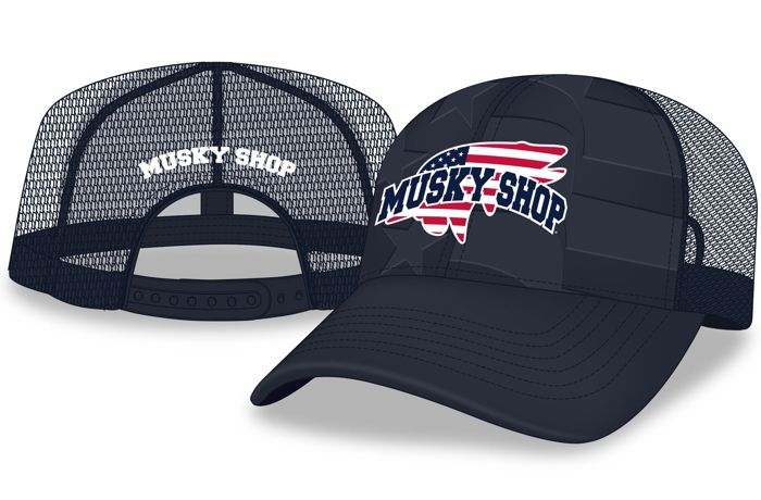 Головной убор Musky Shop Navy Red-White-Blue Mesh Cap