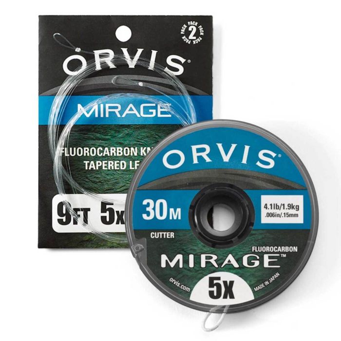 Подлесок и типпет Orvis Mirage Leader/Tippet Combo Pack - 4X, Clear, 9ft