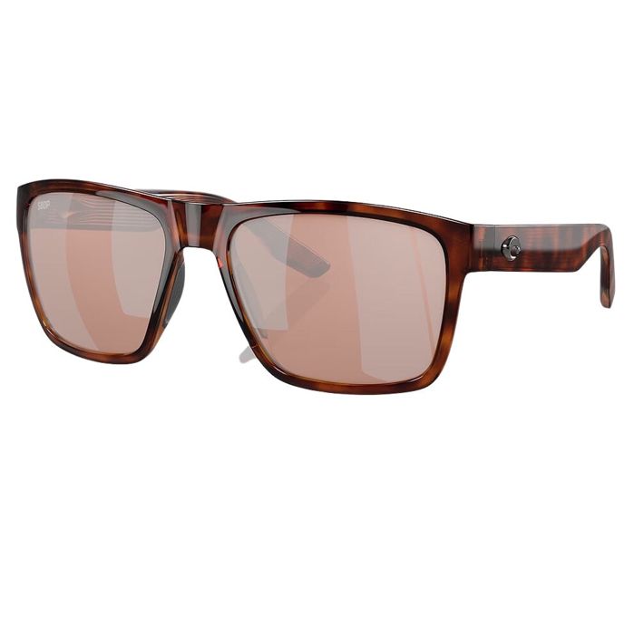 Поляризационные очки Costa Paunch XL Sunglasses - Tortoise with Copper Silver Mirror 580P