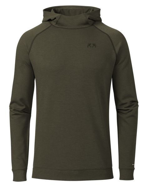 Рыболовная рубашка KUIU Canyon Waffle Hoodie | Army Heather