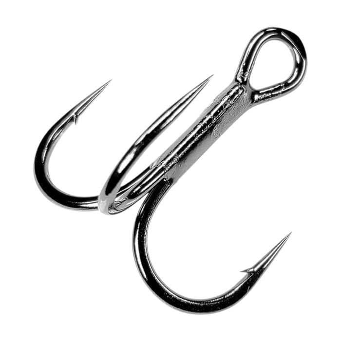 Крючки Gamakatsu Short Shank Round Bend Treble Hook - Black - 6