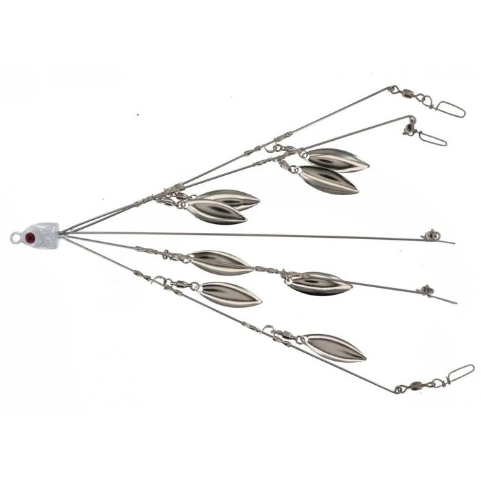 Крючки Georgia Blade A-Rig 8" 8 Nickel Blades 5-Wire 5-Hook