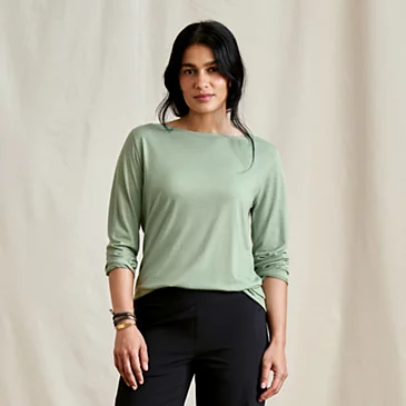 Термобельё Orvis Outbound Merino 3/4-Sleeve Boatneck Tee