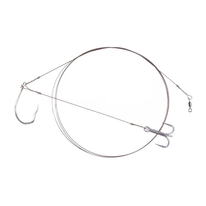 Готовая оснастка BlacktipH Kingfish Hook Rig - Silver, 6/0