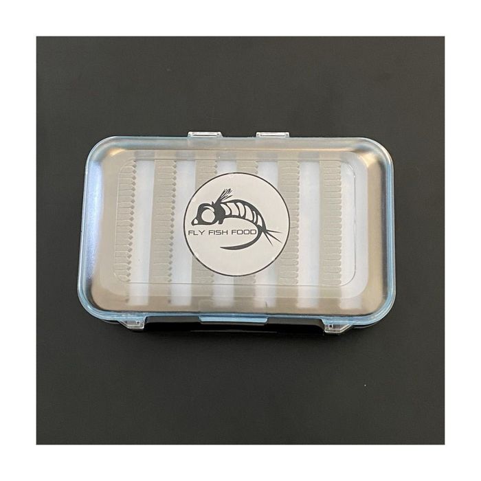 Коробка для мушек Adamsbuilt FLY FISH FOOD LOGO FLY BOX, CLEAR DOUBLE SIDED - LARGE, DRY A
