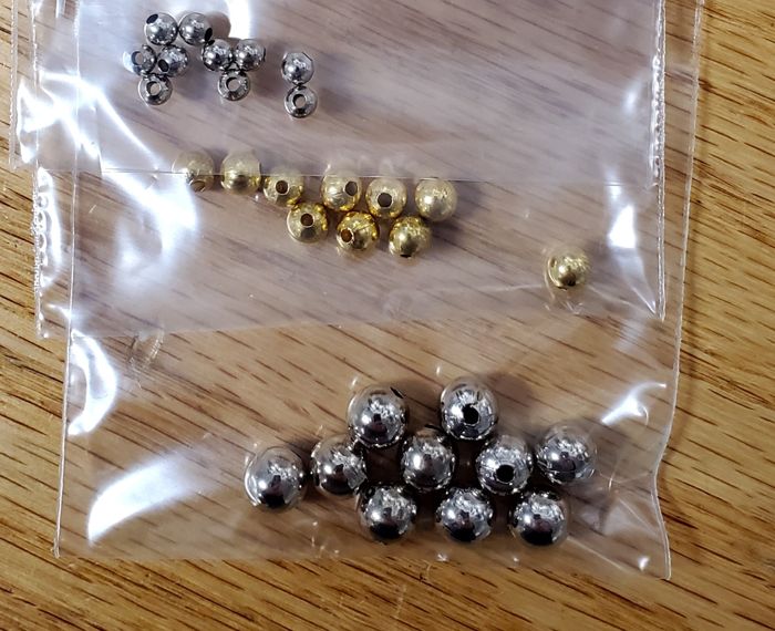 Материал для вязания мушек Musky Shop Hollow Metal Beads (per 10 pack)