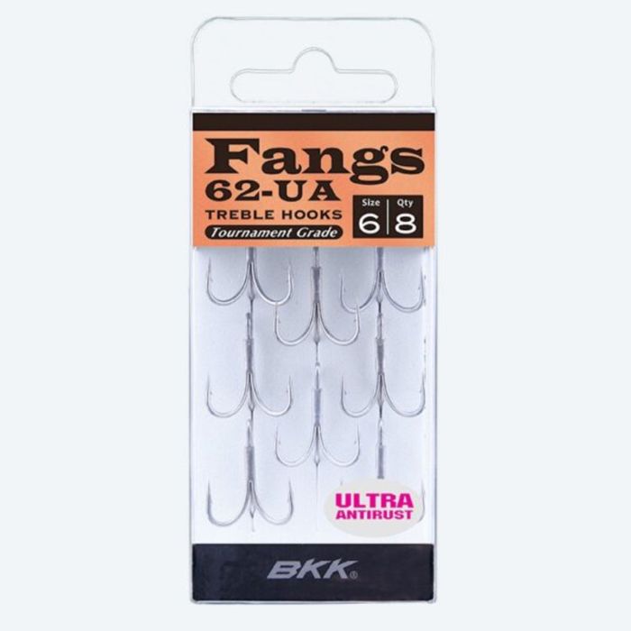 Крючки BKK Fangs-62 UA Treble Hooks