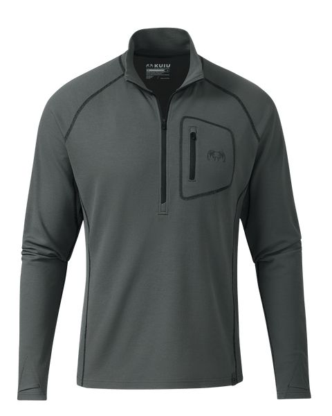 Термобельё KUIU PRO Merino 200 Zip-T | Gunmetal