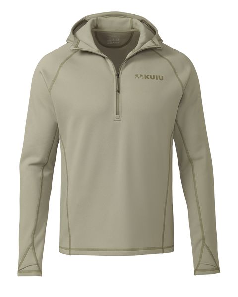 Рыболовная рубашка KUIU Peloton 200 Zip-T Hoodie | Bone