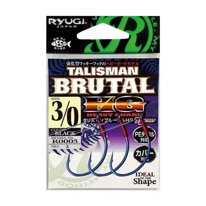 Крючки Ryugi Talisman Brutal Heavy Guard Hooks - 1/0