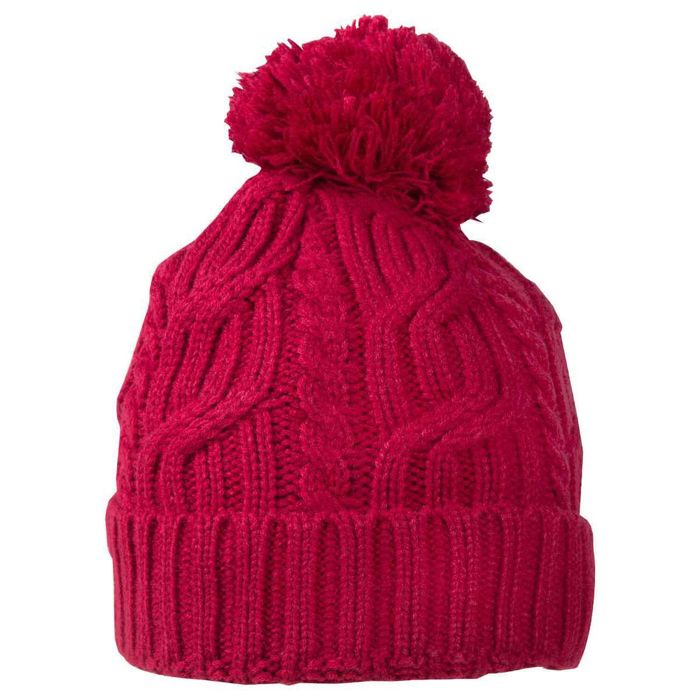 Головной убор Rustic Ridge Women's Pomp Beanie - Burgundy - One Size Fits Most