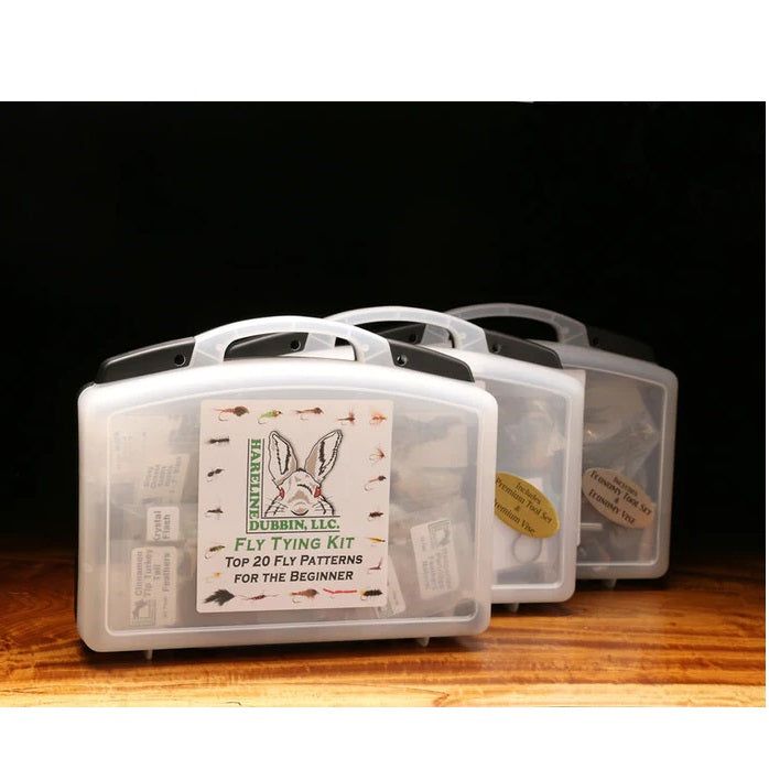 Материал для вязания мушек Fly Tying Material Kit w/Premium Tools and Vise--Hareline
