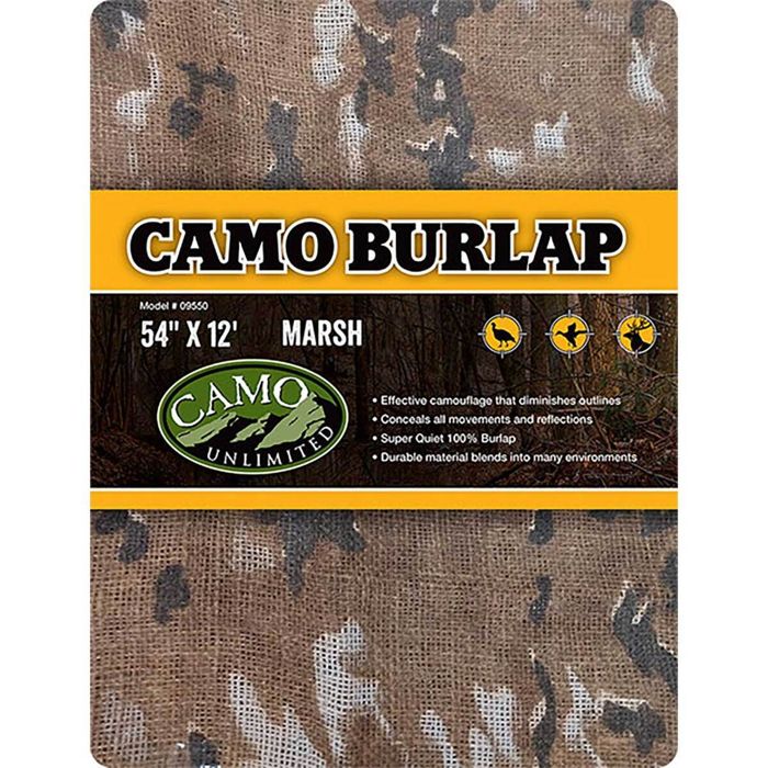 Засидка Camo Unlimited Marsh Camo Burlap Blind Making Material - 12ft x 54in