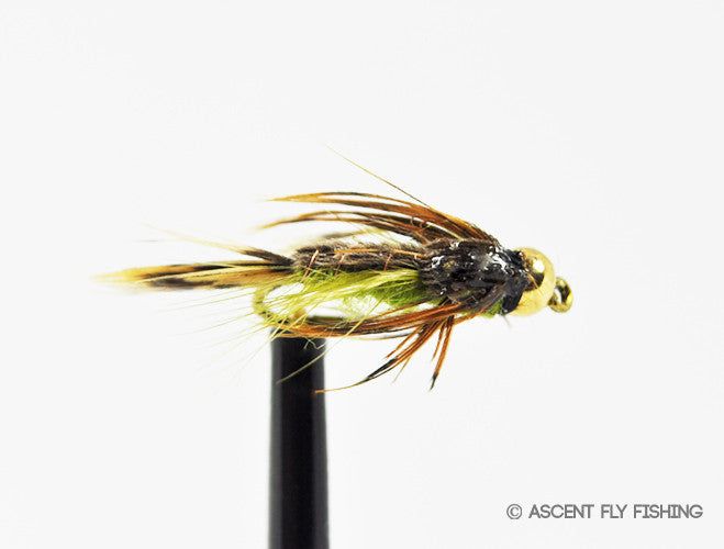 Материал для вязания мушек Ascent Fly Fishing Goldbead Poxyback Green Drake
