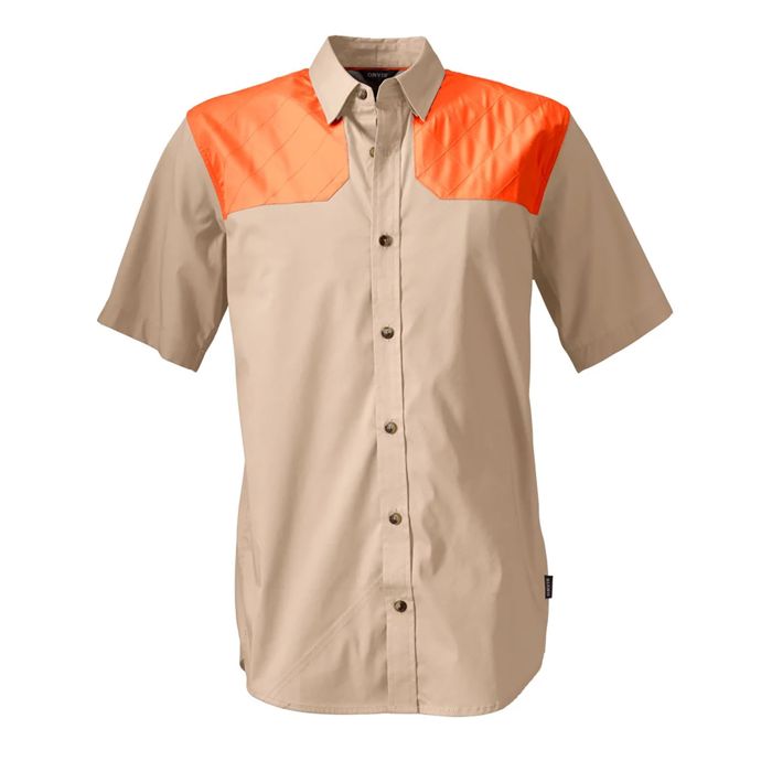Рыболовная рубашка Orvis Men's Short Sleeve Featherweight Shooting Shirt Sand Blaze