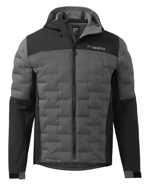 Куртка KUIU Axis Thermal Hybrid Hooded Jacket | Black-Gunmetal