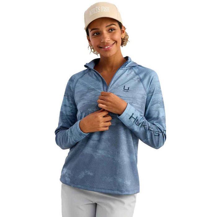Рыболовная рубашка Huk Women's Icon Performance Hooded Long Sleeve Fishing Shirt