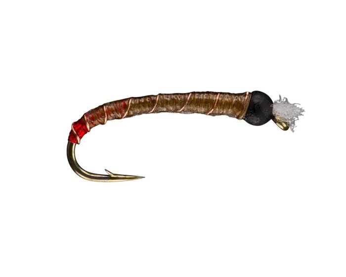 Материал для вязания мушек RIO's Red Assassin - Black Bead - Olive/Copper - #14