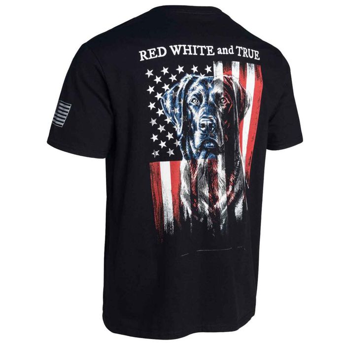 Рыболовная рубашка Buck Wear Men's Red White True And Blue Short Sleeve Casual Shirt