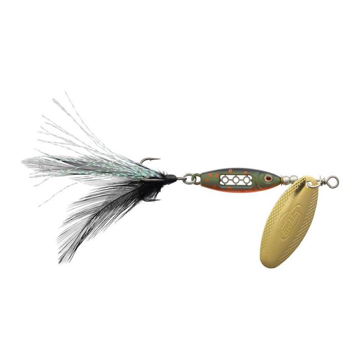 Вращающаяся блесна Berkley Dough Rider Minnow Inline Spinner - Metallic Brook Trout, 1/16o