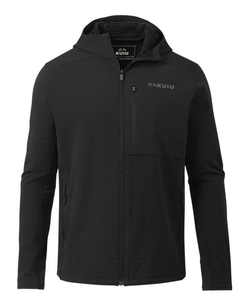 Рыболовная рубашка KUIU Blockfield Fleece Hoodie | Black