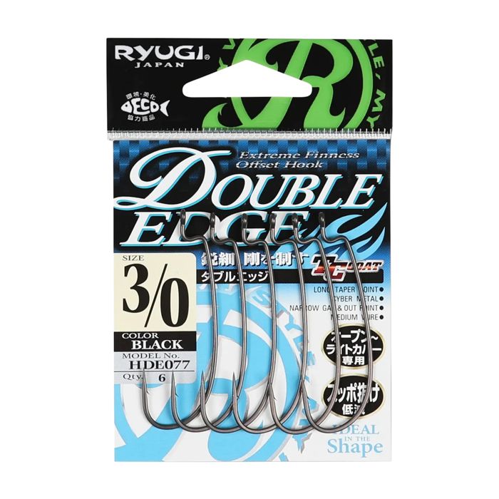 Крючки Ryugi Double Edge Offset Hooks - 3/0