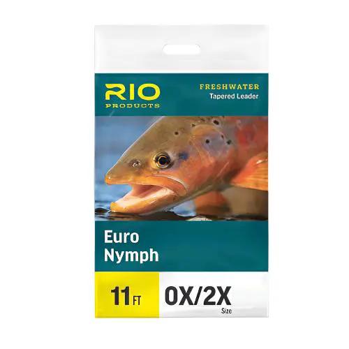 Поводковый материал RIO Euro Nymph Leader - Pink/Yellow