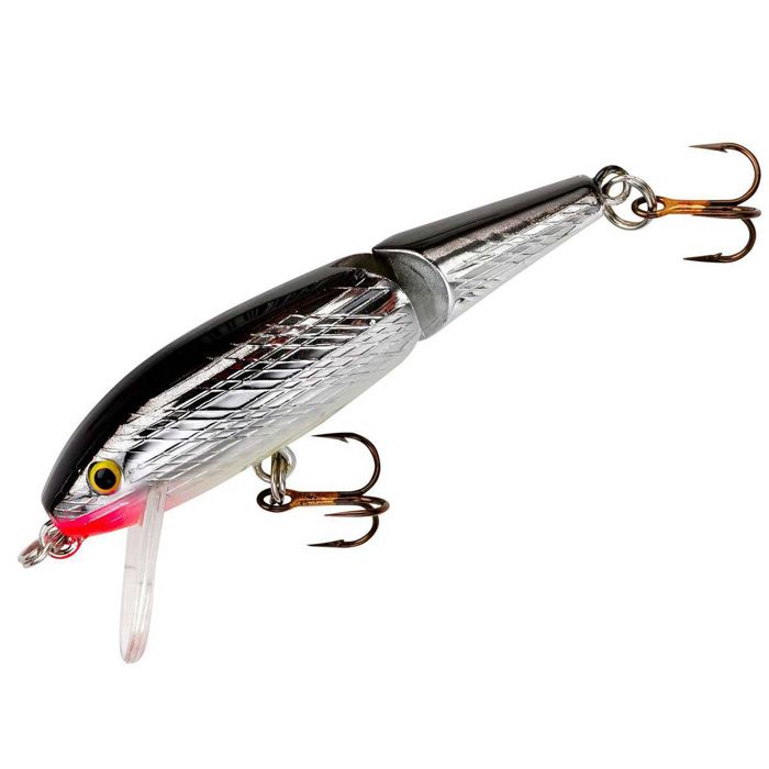 Джеркбейт Rebel Jointed Minnow Hard Jerkbait - Silver/Black, 1-7/8in, 3/32oz