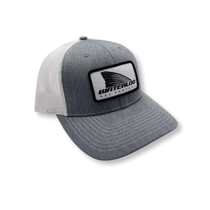 Головной убор Rhodes Headwear Waterloo Heather Gray and White Cap - Trout Patch